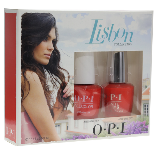 OPI Lisbon Collection Gel & IS Duo A Red-Vival City