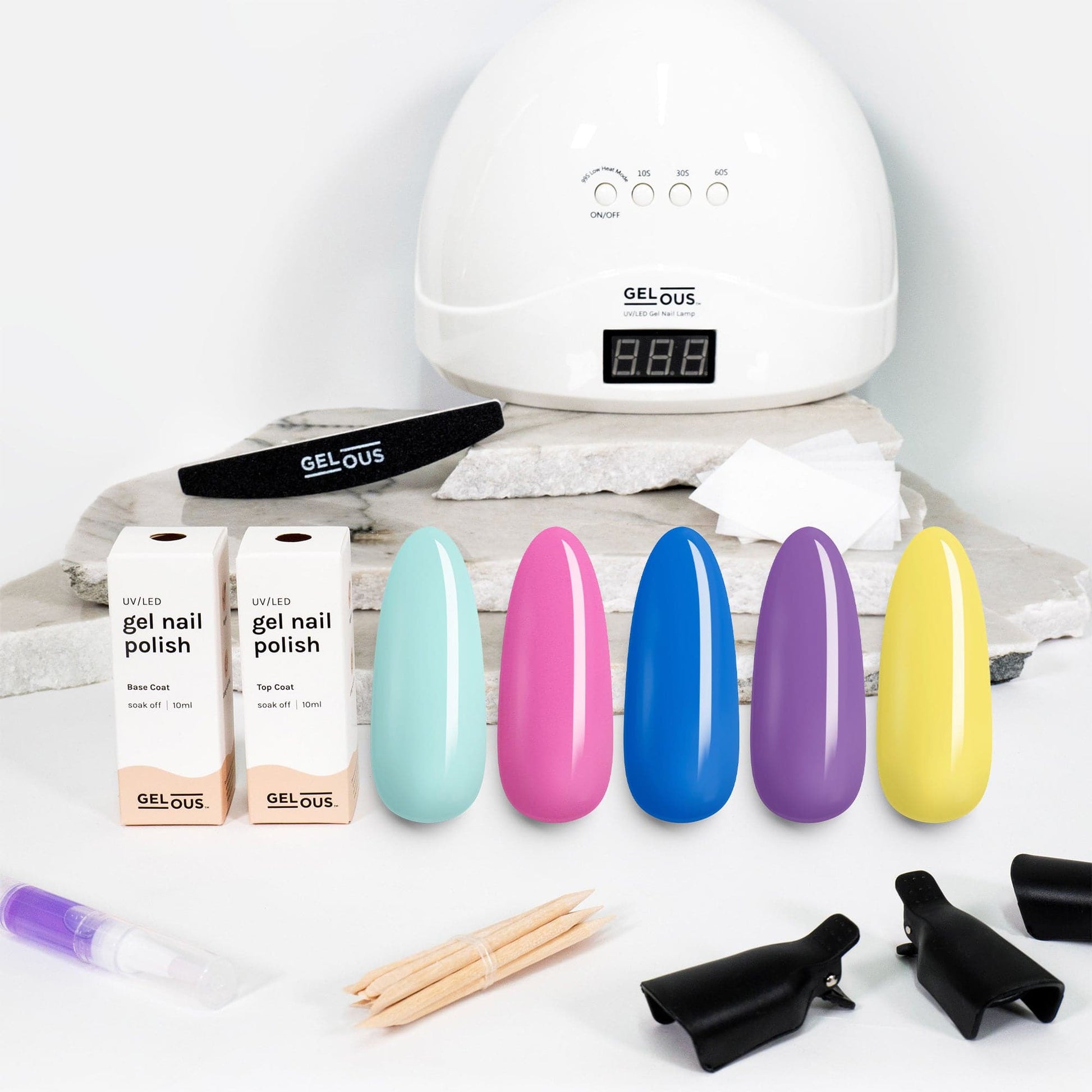 Gelous gel nail polish Brights Polish Starter Pack - photographed in New Zealand