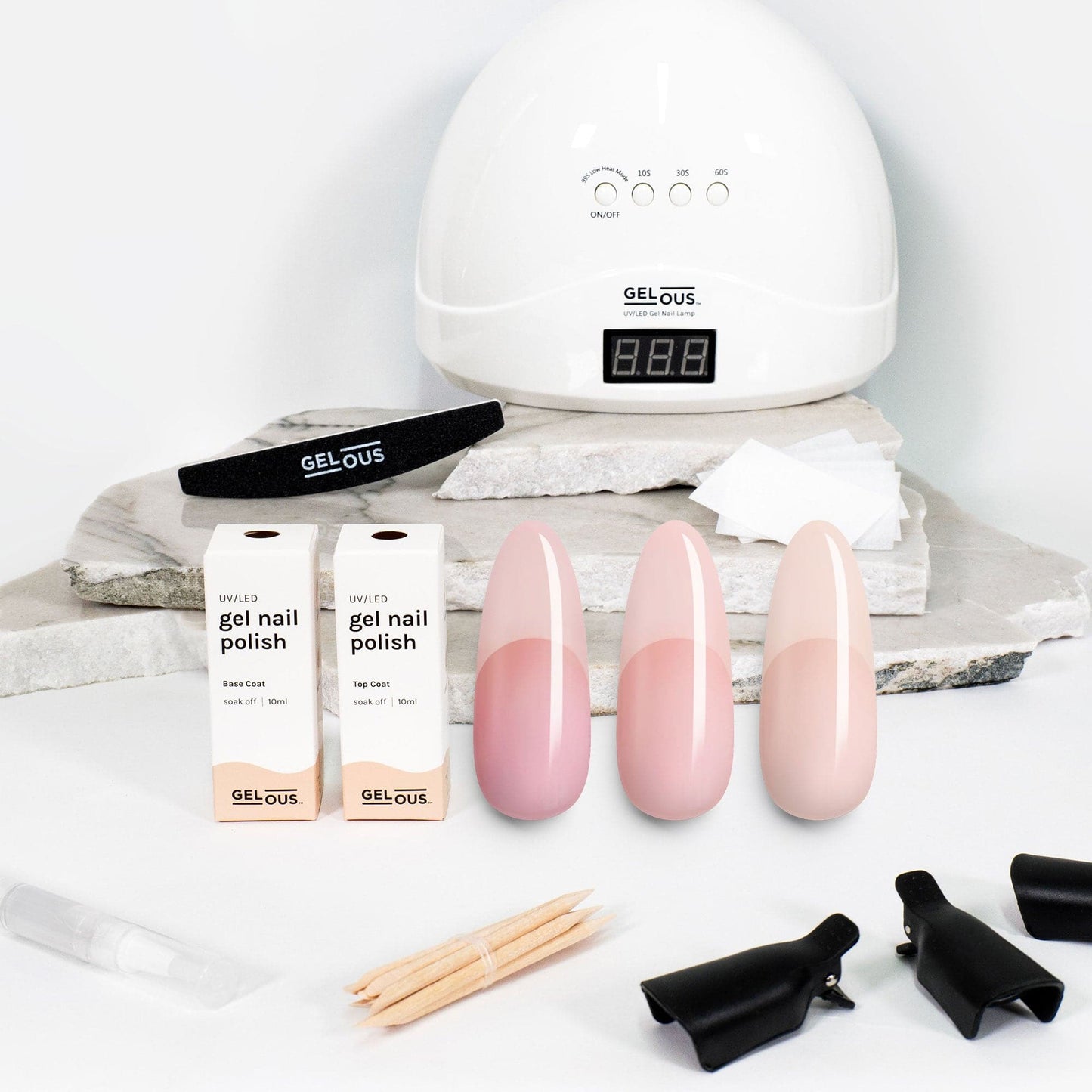 Gelous gel nail polish Barely There Polish Starter Pack - photographed in New Zealand