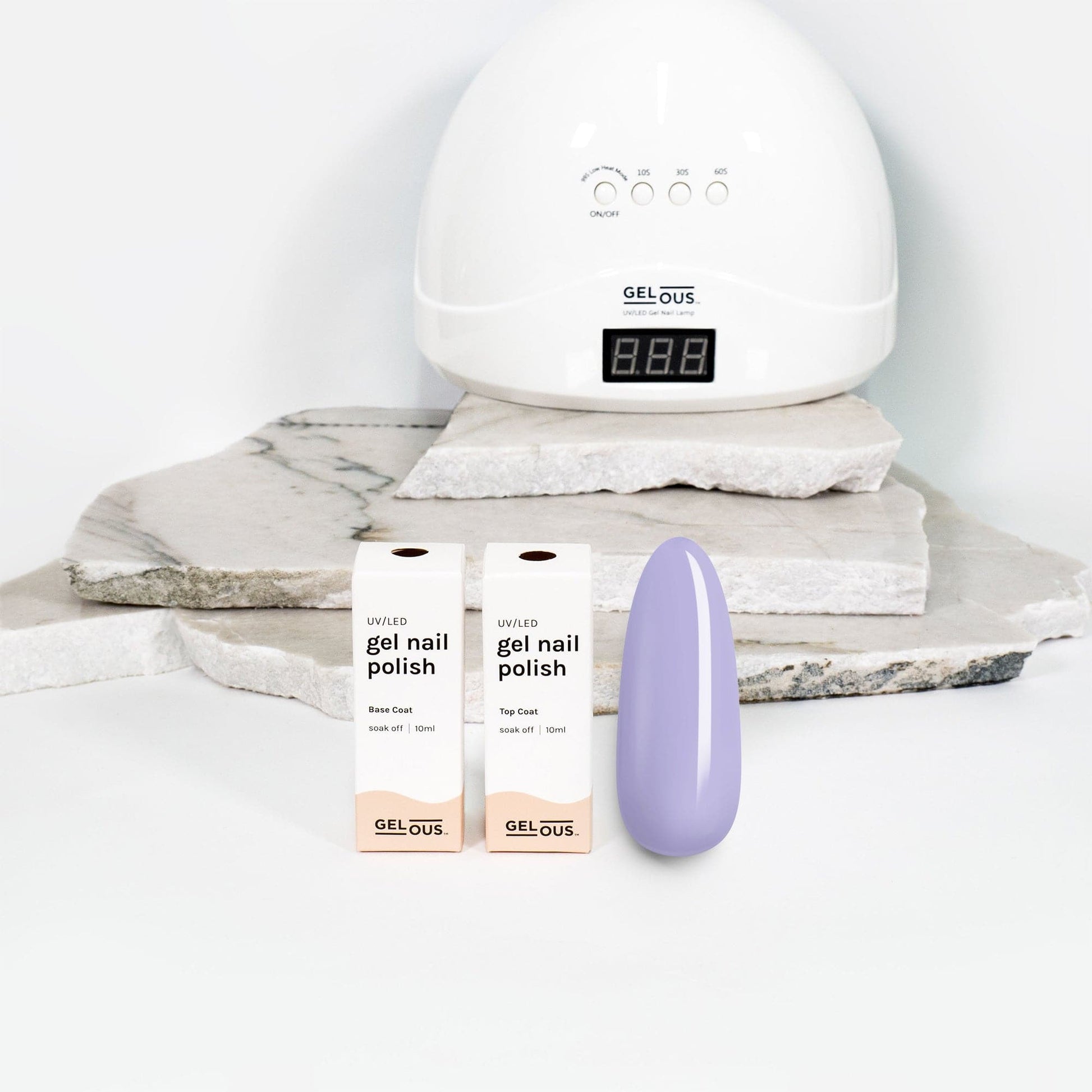 Gelous gel nail polish Digital Lavender Basic Pack - photographed in New Zealand