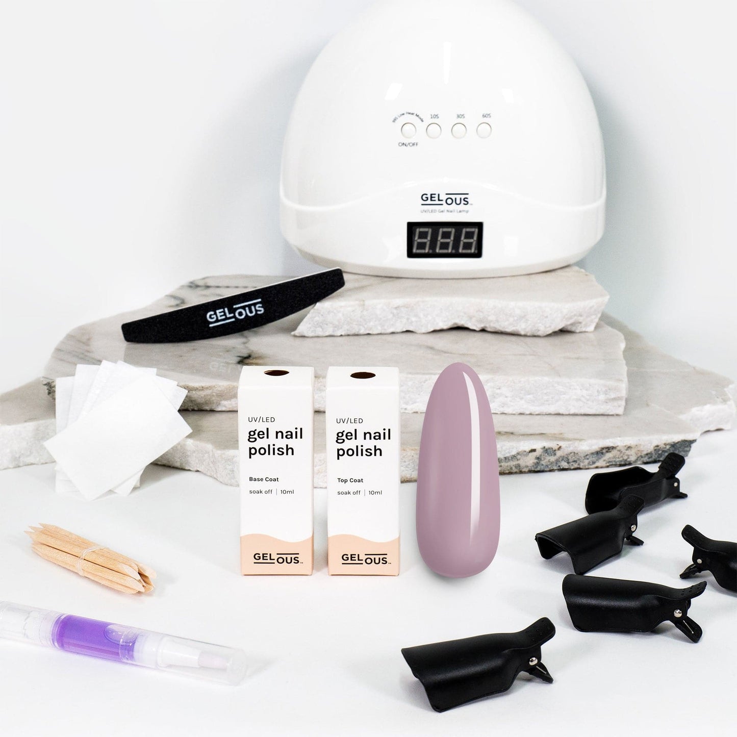 Gelous gel nail polish Dusty Pink Starter Pack - photographed in New Zealand