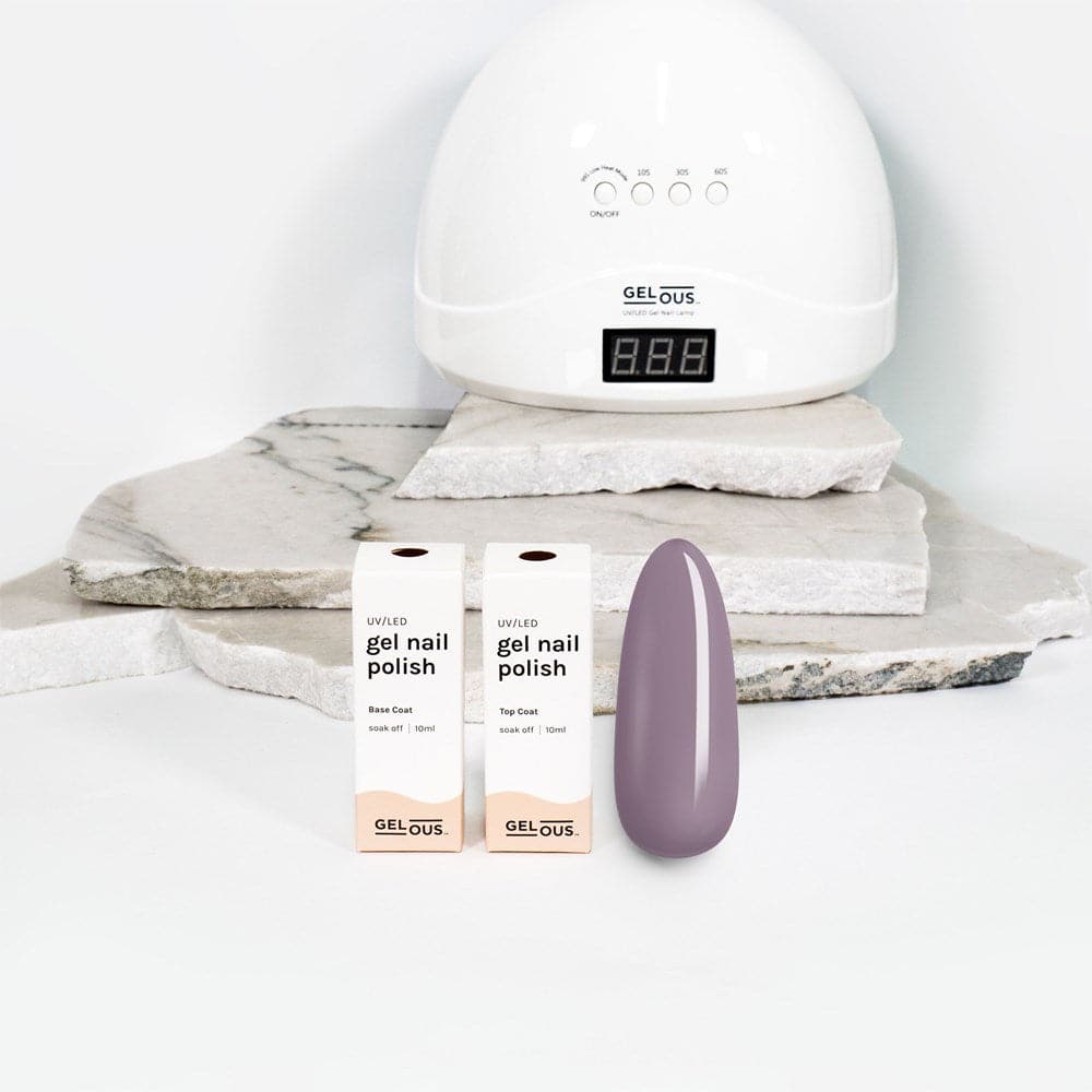Gelous gel nail polish Moody in Mauve Basic Pack - photographed in New Zealand