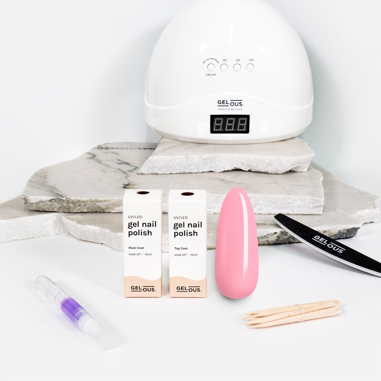 Gelous gel nail polish Pink Lady Essentials Pack - photographed in New Zealand