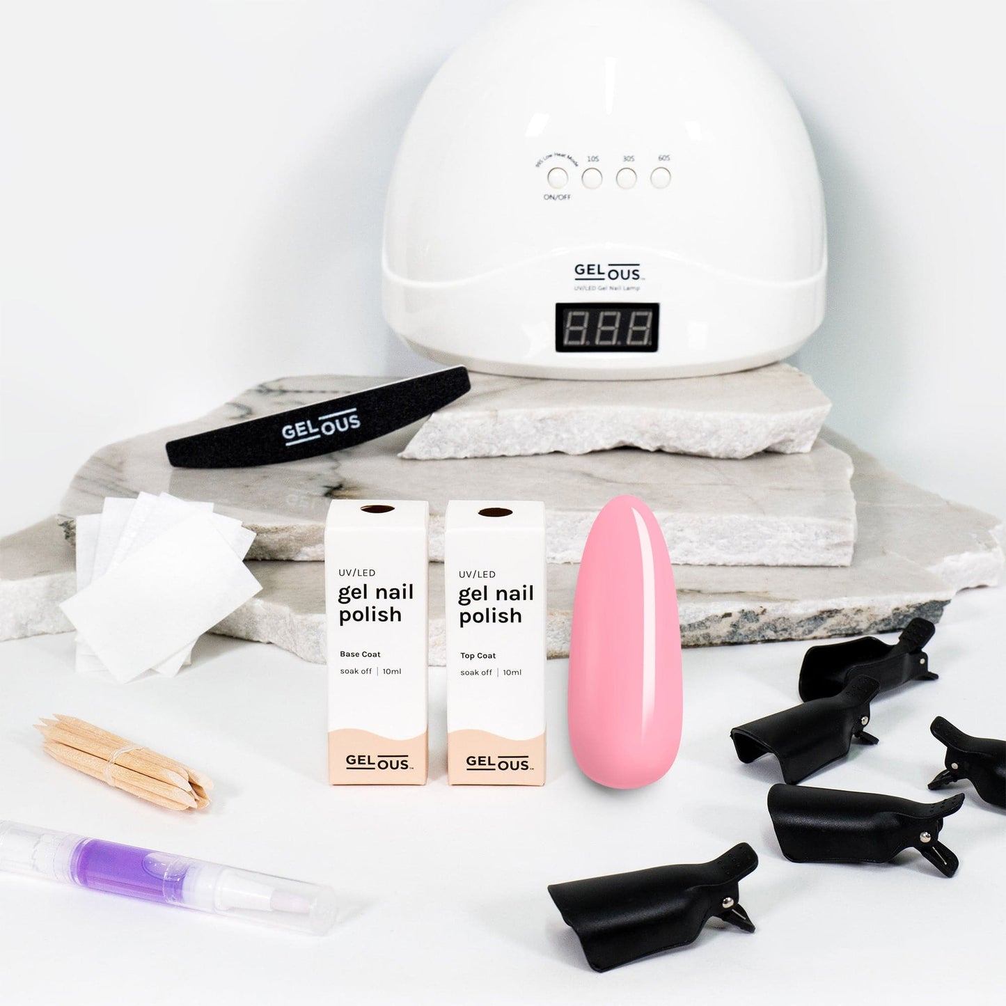 Gelous gel nail polish Pink Lady Starter Pack - photographed in New Zealand