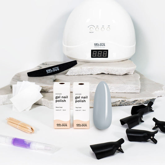 Gelous gel nail polish Smoke on the Water Starter Pack - photographed in New Zealand