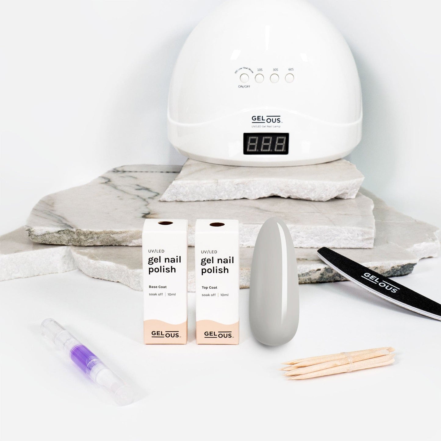 Gelous gel nail polish Skipping Stones Essentials Pack - photographed in New Zealand