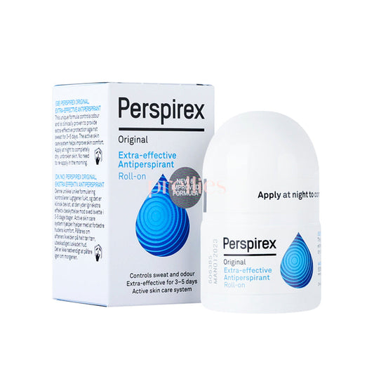 Perspirex Extra-Effective Antiperspirant Roll-On - Original 20ml (Light Blue)