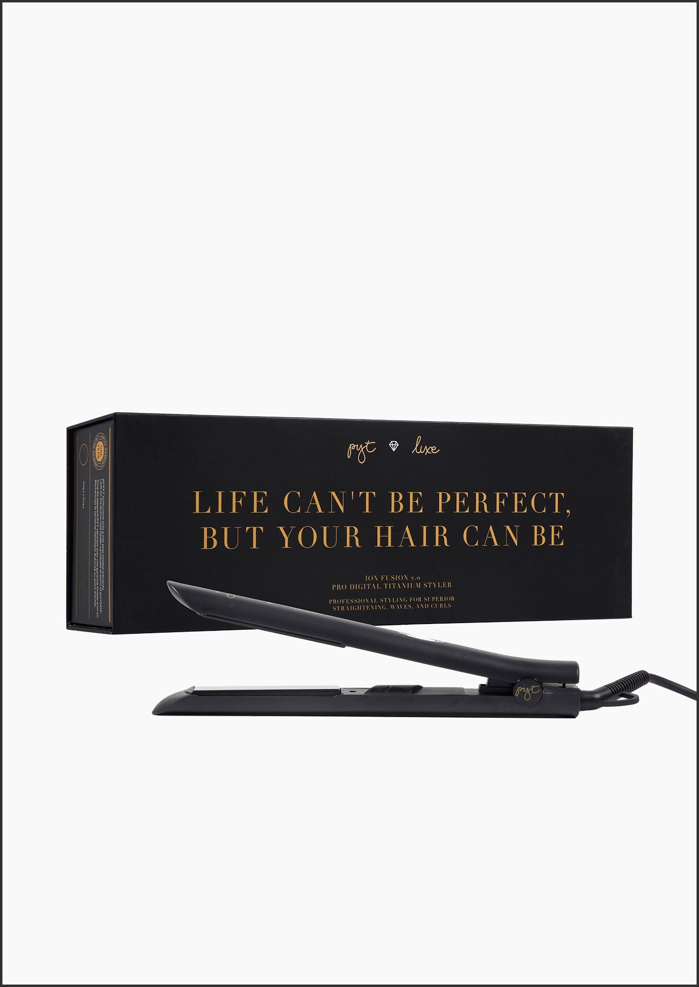 Ion Fusion 2.0 Pro Digital Titanium Styler Black