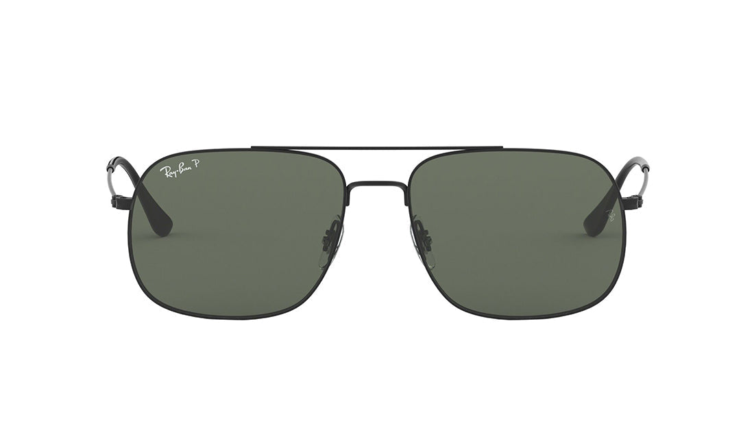 Sunglasses Rayban 3595 (Polarized) Aviator, Black, Large, Mens, Metal, Polarized, Prescription, Rayban, Sunglasses, Unisex, Womens