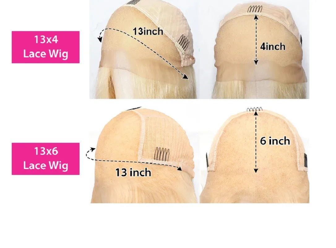 613 Honey Blonde Deep Wave Lace Frontal