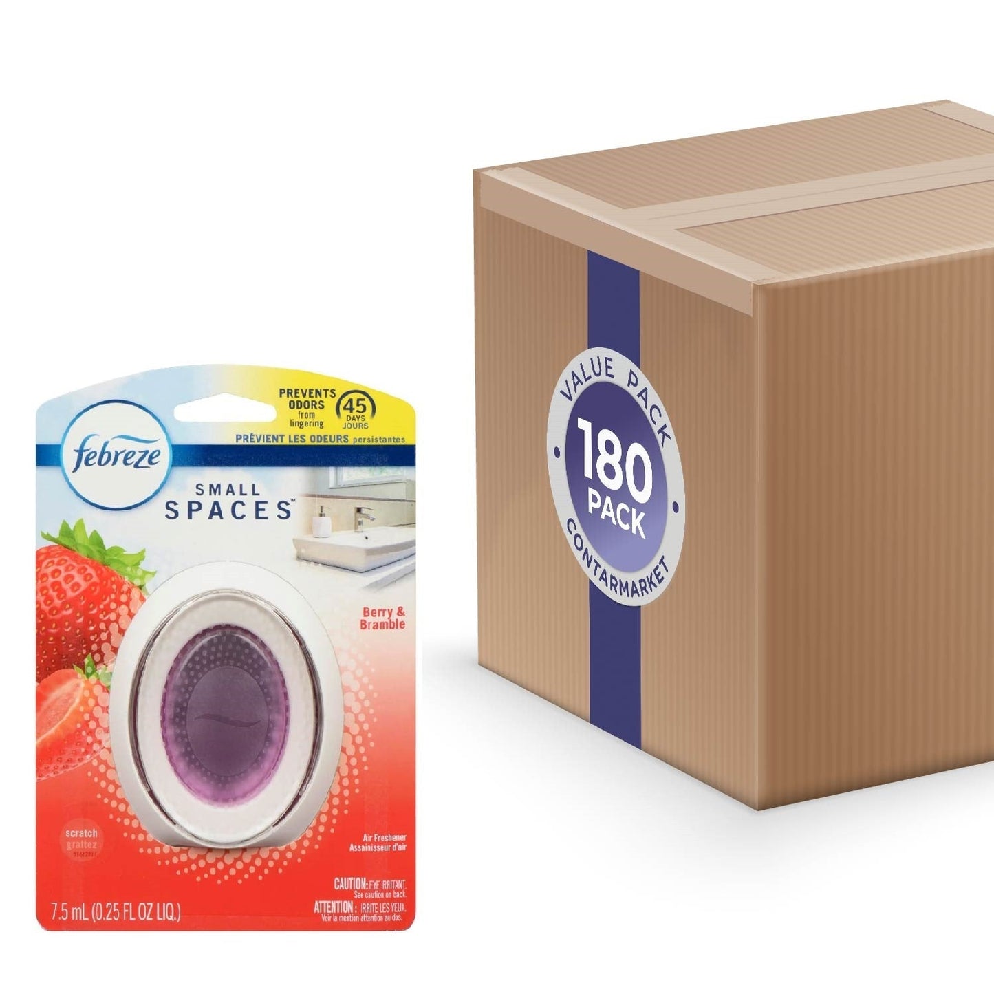 Febreze Small Spaces Air Freshener  Berry & Bramble  .25 fl oz- 180 Pack