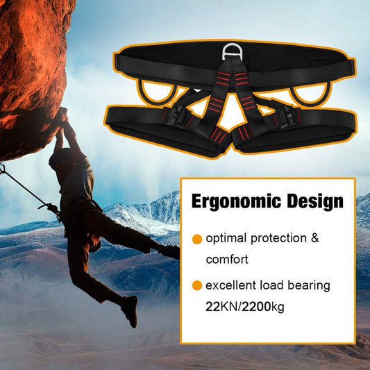 ANGGREK Climbing Harness, Zaqw Adjustable Outdoor Heavy Duty Tree Climbing Rappelling Belt Safety Harness Protective Gear, Safety Harness, Climbing Harness