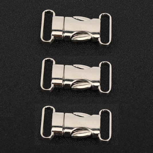 Brrnoo Pet Accessory Webbing Buckle, 3PCS Climbing Carabiner, Metal Safe Buckle, Parachute Cord Bracelet for Outdoor Camping Mountaineering