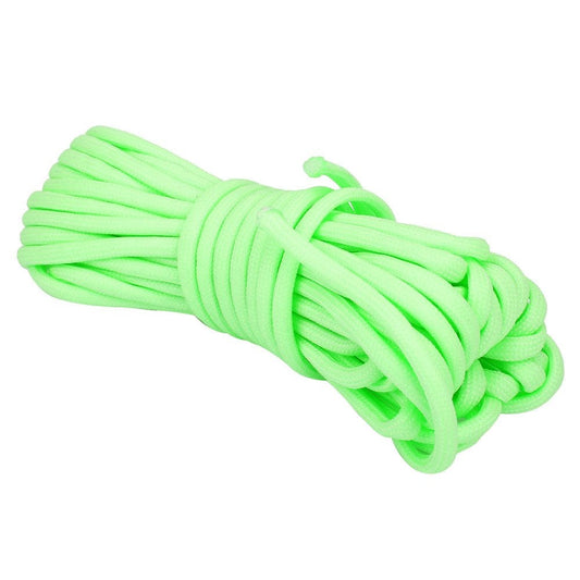 Camping Rope, Luminous Paracord Rope, 308.6Lb for Outdoor Climbing Camping Hiking Green
