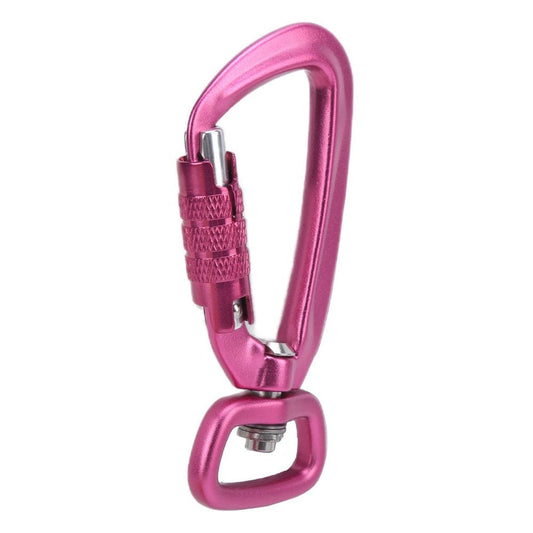 Carabiner Clip, Safe Reliable Comfortable Grip Climbing Carabiner for Pet Traction Accessories for Hammocks for Outdoor Hooks Pink