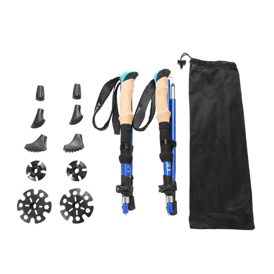 Climbing Climbing Lnjyigj Two-Pack Folding Trekking Poles Trekking Cane Accessory Set Aluminum Alloy