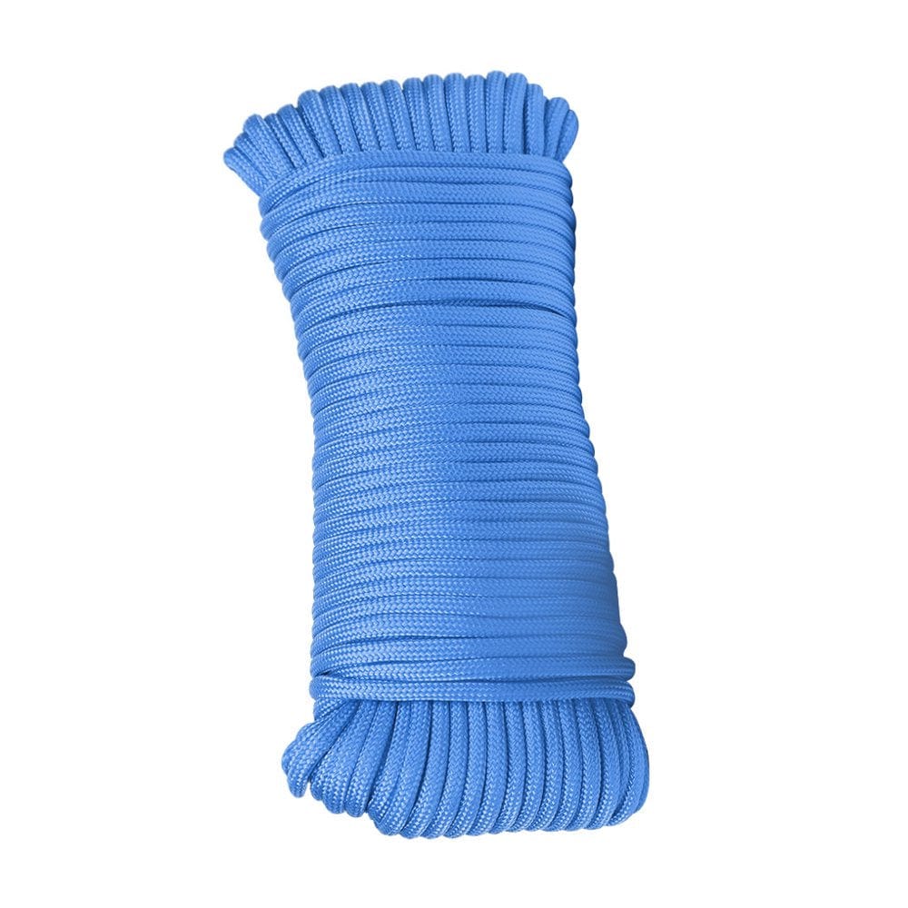 Climbing Rope 4Mm Flexible 9-Core Survival Strap Non-Slip Portable Outdoor Hiking Rope, Black