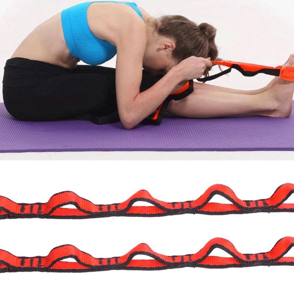 DOACT Nylon Rock Climbing Rope, 23KN 110Cm/6.7Inch Yoga Hammock Hanging Rope Strap, with Loop for Indoor/Outdoor Sports