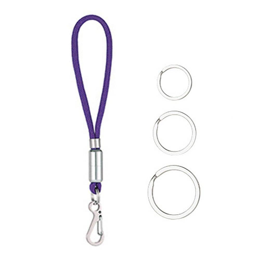 Elaydool Outdoor Keychain Carabiner Anti-Lost Hand Strap Keys Tools Holders Camping Hiking Climbing Hand Straps Outdoor Accessories