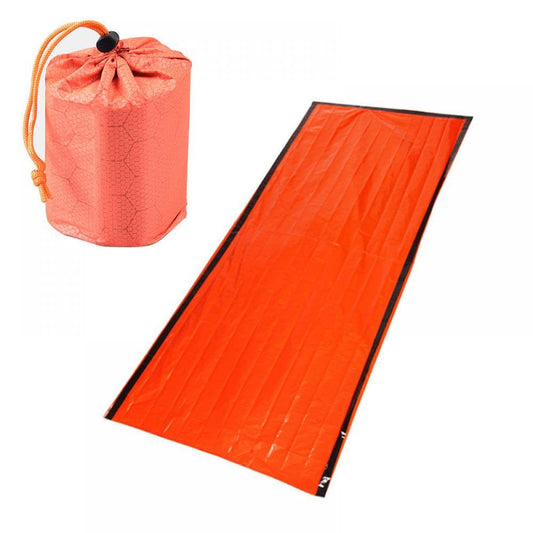 Emergency Sleeping Bag Multi Functional PE Aluminium Film Lightweight Portable Cold Proof Thermal Camping Mat Blanket Climbing Adventure Accessories