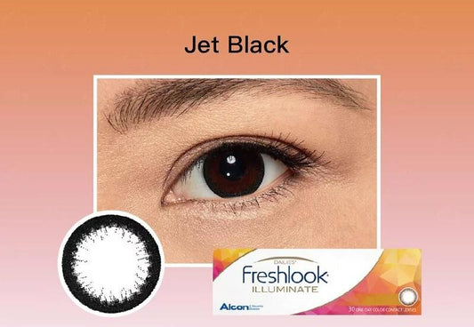 Freshlook Illuminate Jet Black Contact Lenses 30 pack