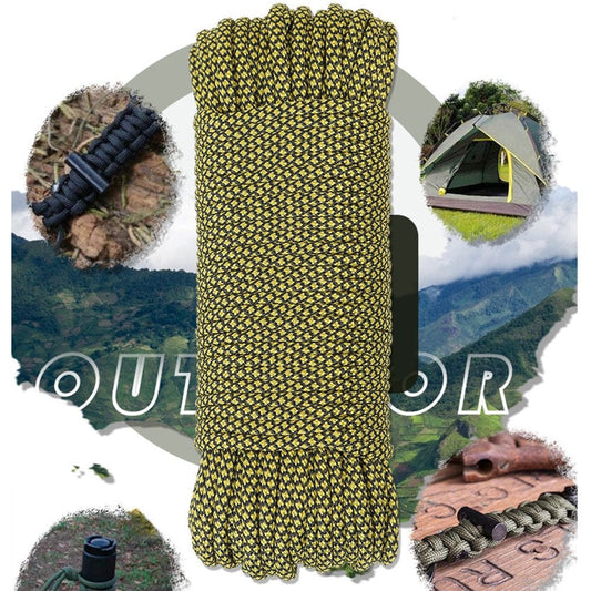 Greenhome Climbing Rope Assorted Color Well-Knit Multicolor Outdoor Survival Cord for Outdoor Survival