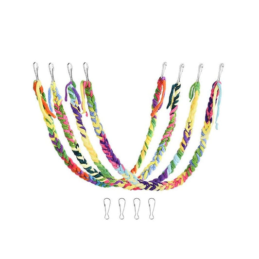 Handmade Sugar Glider Toys， Handmade Sugar Glider Toys for Climbing Exercising Hanging Toy Cage Accessories for Bird Rope Perch Swing Toy