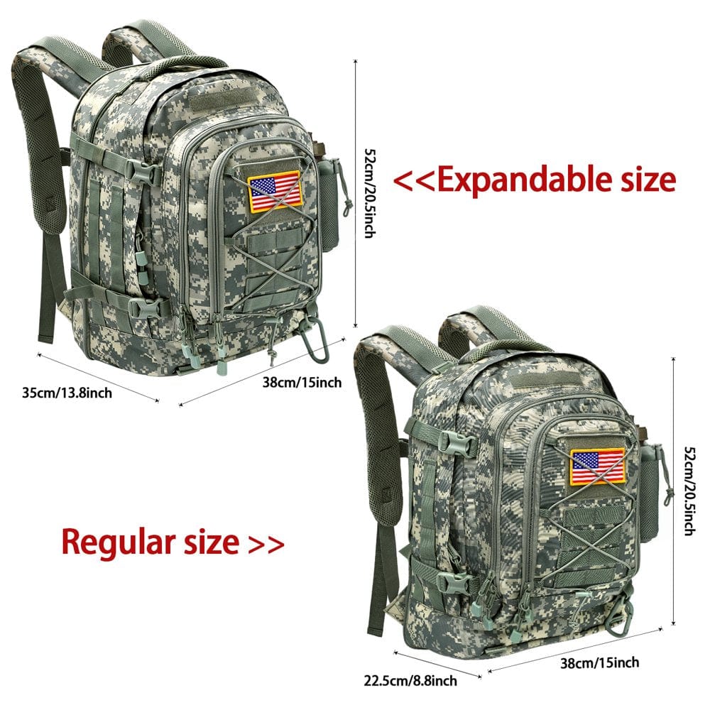 Hommtina 50L Tactical Backpack Assault Pack Hunting Backpacks for Men Women (ACU)