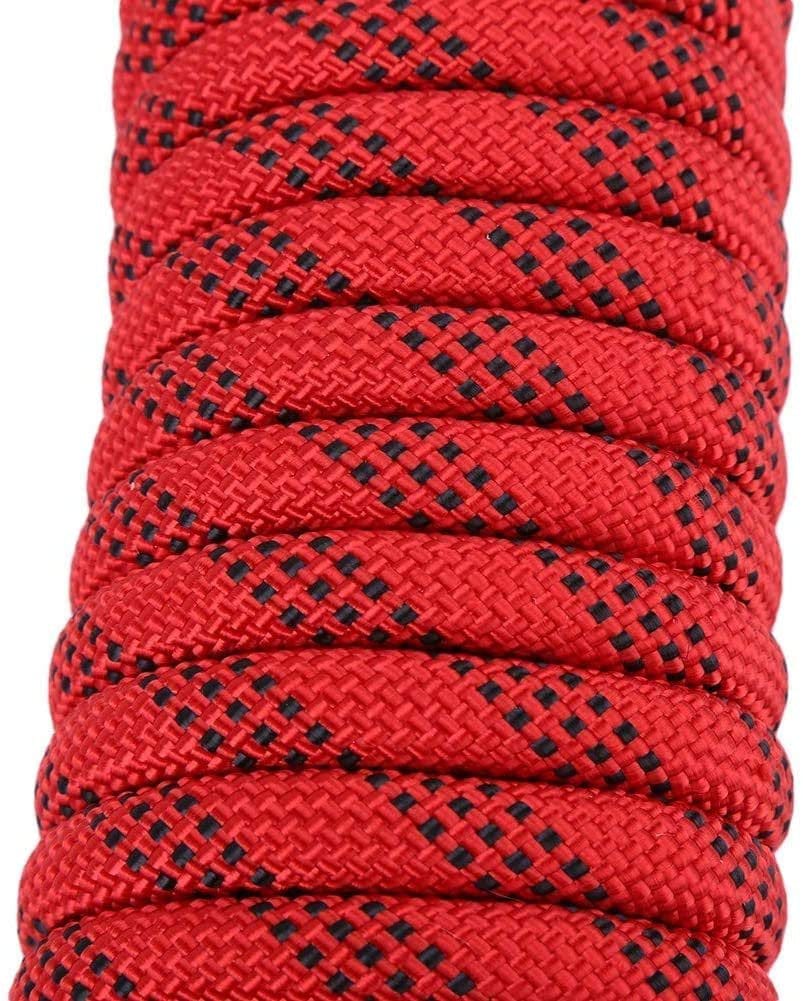 ISOP Outdoor Indoor Climbing Rope 75Ft (23M) 8Mm with Carabiners - for Kids and Adults - Nylon Rope