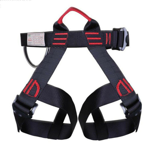 Keebgyy Rock Climbing Harness Safety Tool Belt Waist Full Body Half-Length Seat Rappelling Outdoor Sports Equipment