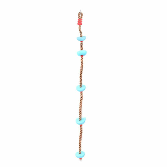 Kids Climbing Rope with 5 Knots - Blue