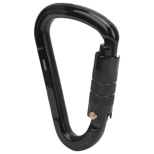 LHCER Buckle Carabiner Outdoor Rock Climbing Safety 28KN Connector Lock Accessory Black,Buckle Carabiner,28Kn Buckle Carabiner § 1 § Easy to Operate, Widely Application Smoothly , Reduce the Wear of A