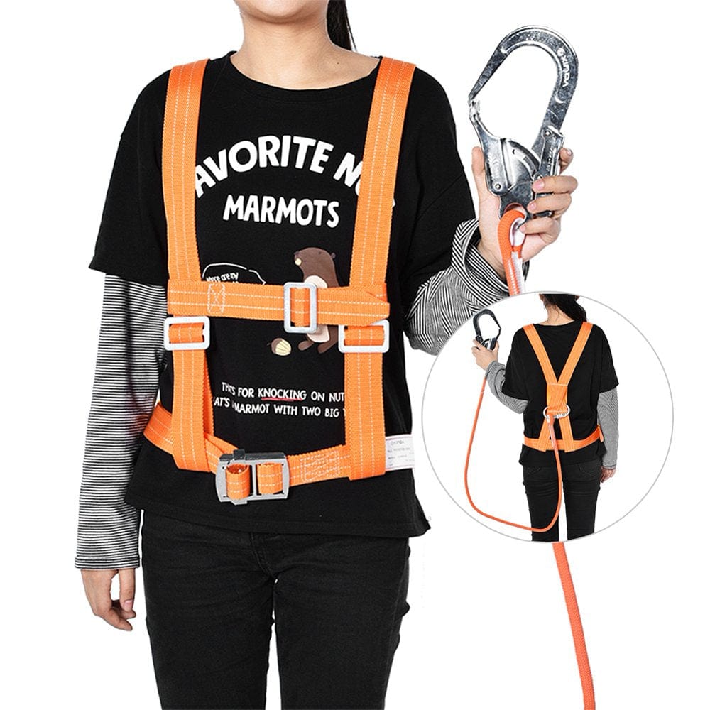LYUMO 6 Stypes Outdoor Adjustable Climb Harness Safety Belt Rescue Rope Aerial Work ,Climb Harness
