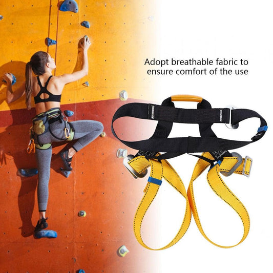 LYUMO Climbing Harness,Half Body Climbing Harness,Outdoor Climbing Harness Safety Belt Strap for Rock Climbing Mountaineering Rescue Caving