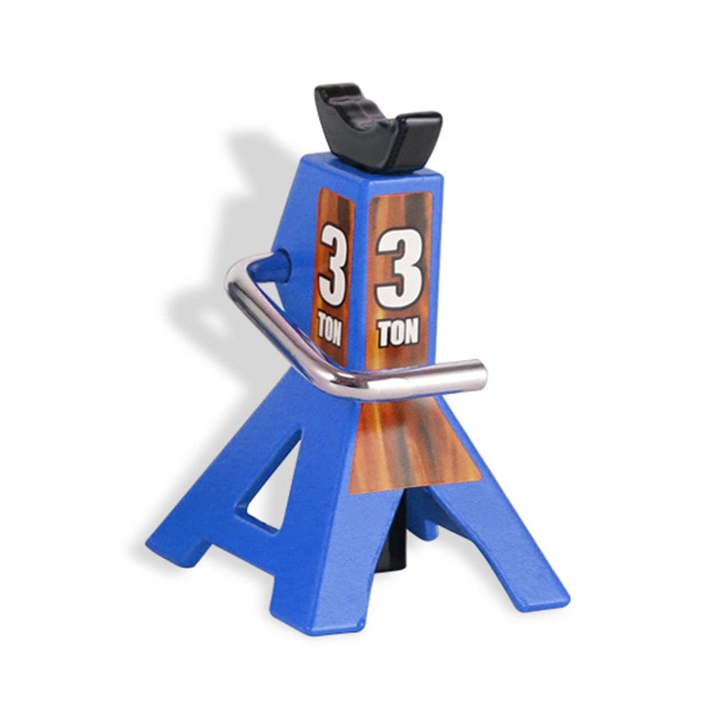 Metal Simulation Jack Stand Remote Control 1:10 Crawler Truck Climbing Vehicle Adjustable Height Lift Support Repair Accessories Yellow