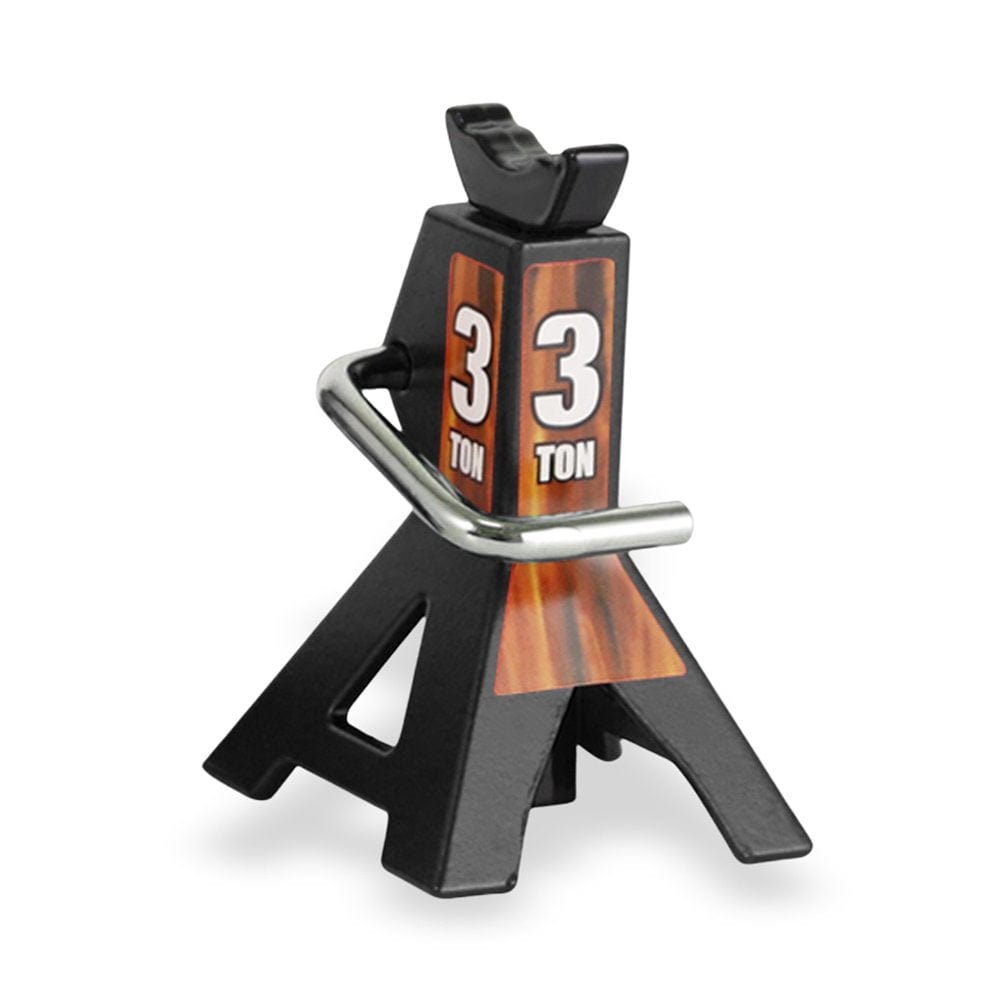 Metal Simulation Jack Stand Remote Control 1:10 Crawler Truck Climbing Vehicle Adjustable Height Lift Support Repair Accessories Yellow