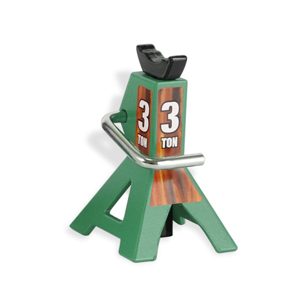 Metal Simulation Jack Stand Remote Control 1:10 Crawler Truck Climbing Vehicle Adjustable Height Lift Support Repair Accessories Yellow