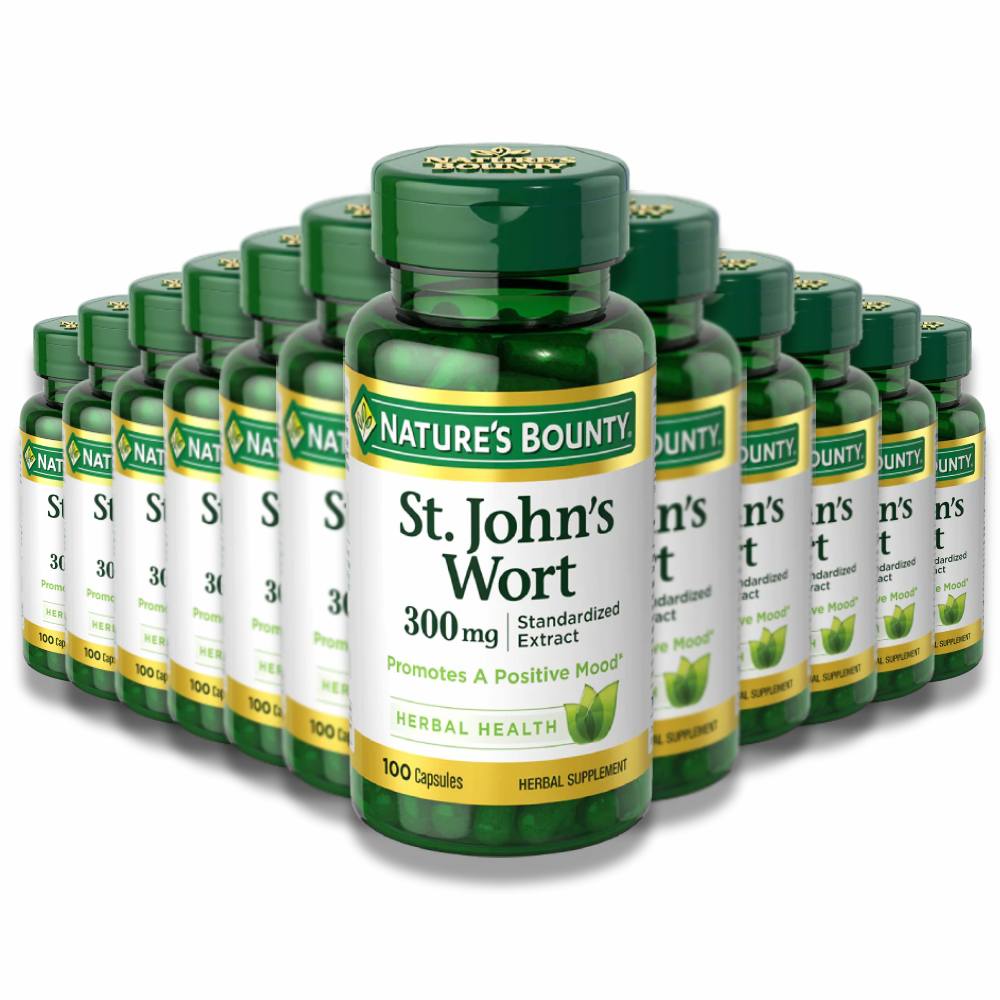 Nature's Bounty - St.Johns Wort Hypericin, 300 Mg - 100 Capsules - 12 Pack