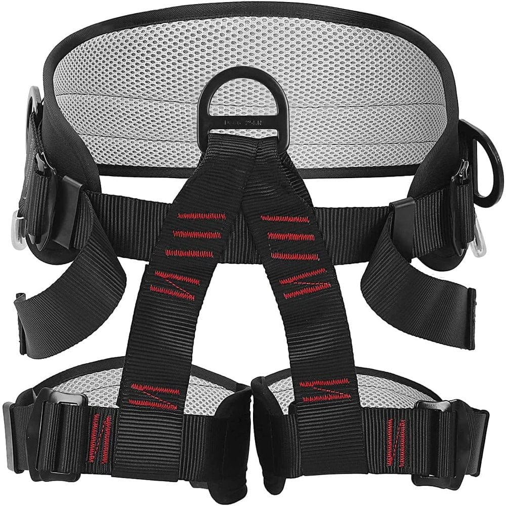 Nbtech Outdoor Rock Climbing Harness,Tree Climb Gear,Safety Harness Work for Protect Waist,Wider Half Body Harness for Mountaineering,Black