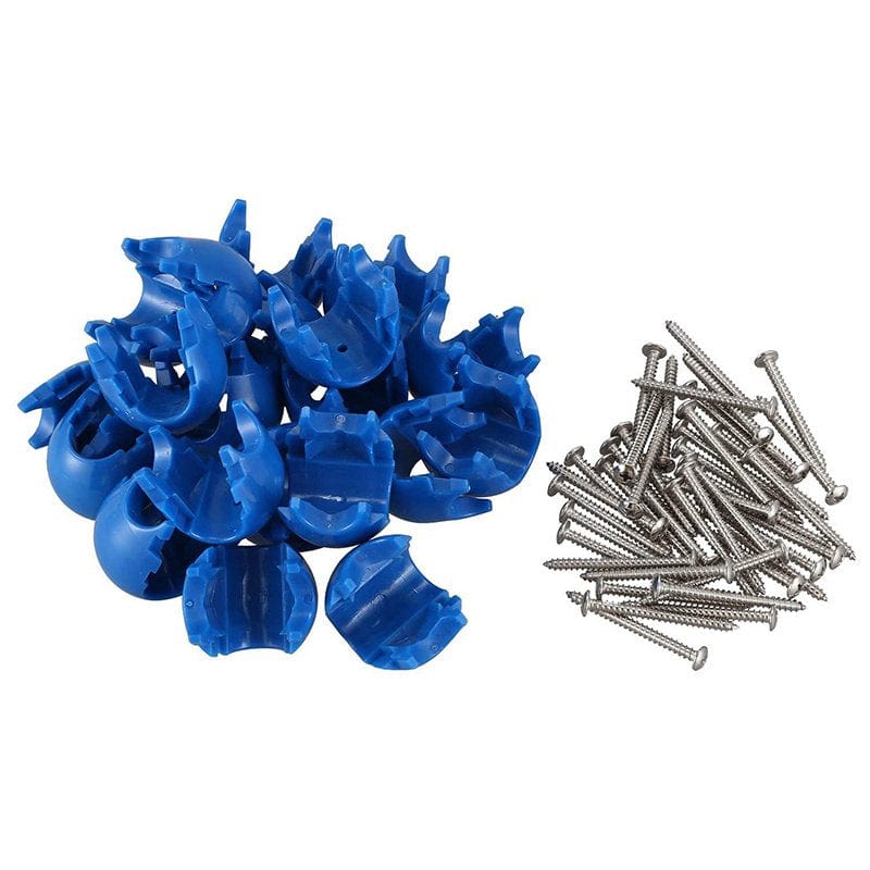 Net Buckle 20Pcs Climbing Rope Net 12Mm Plastic Connector Net Buckle Climbing Accessories for Outdoor Swing Climbing Rope Parts