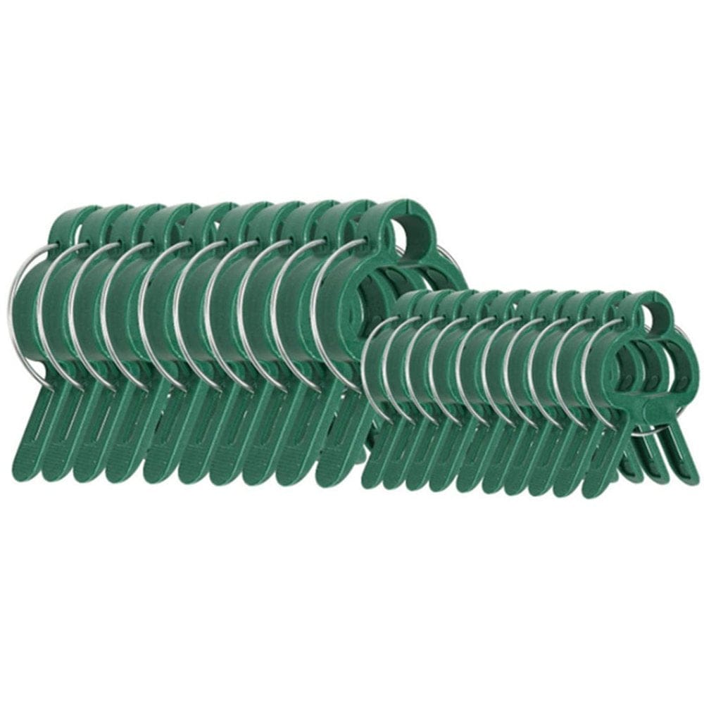 OOKWE Plant Clips 20Pcs Reusable Plastic Gardening Accessories Fixing Plants Clamp for Flower Vine Vegetables Tomatoes Climb