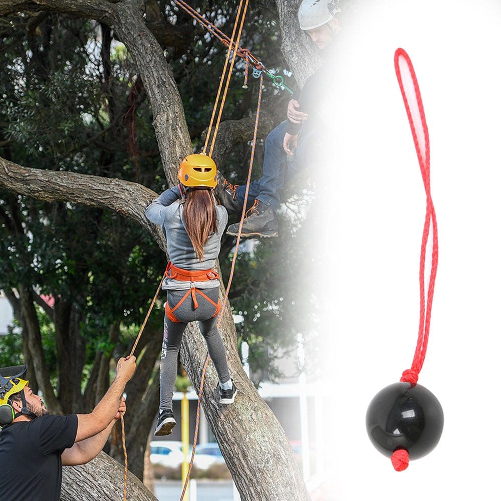 Opolski 2Pcs Tree Climbing Arborist Retriever Balls Rope Guide Ring Friction Saver Tools