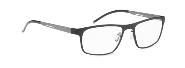 ogreen javier handmade in japan titanium lightweight danish design clean elegant men male metal rectangle  403 matte black sandblasted titanium