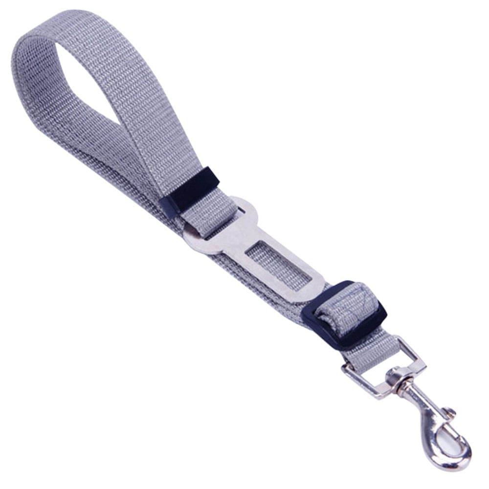 Pet Car Adjustable Belt Restriction Harness Pet Car Travel Strap Leash Vehicle Accessories, White