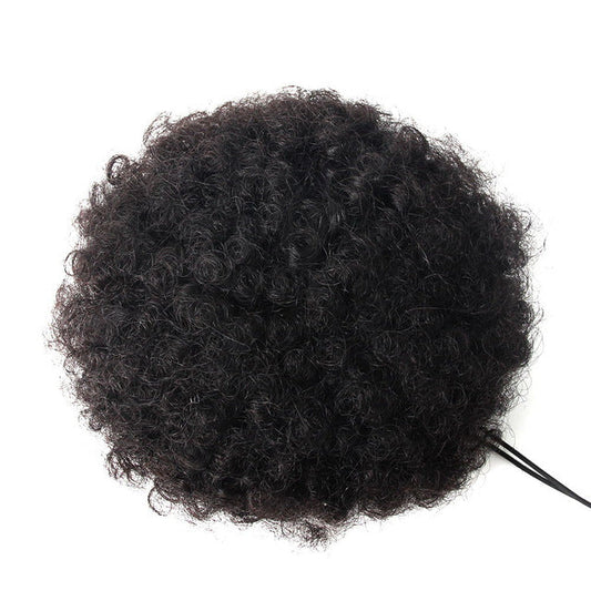 Afro Kinky Curly Ponytail Remy 4B 4C Clip In Extensions