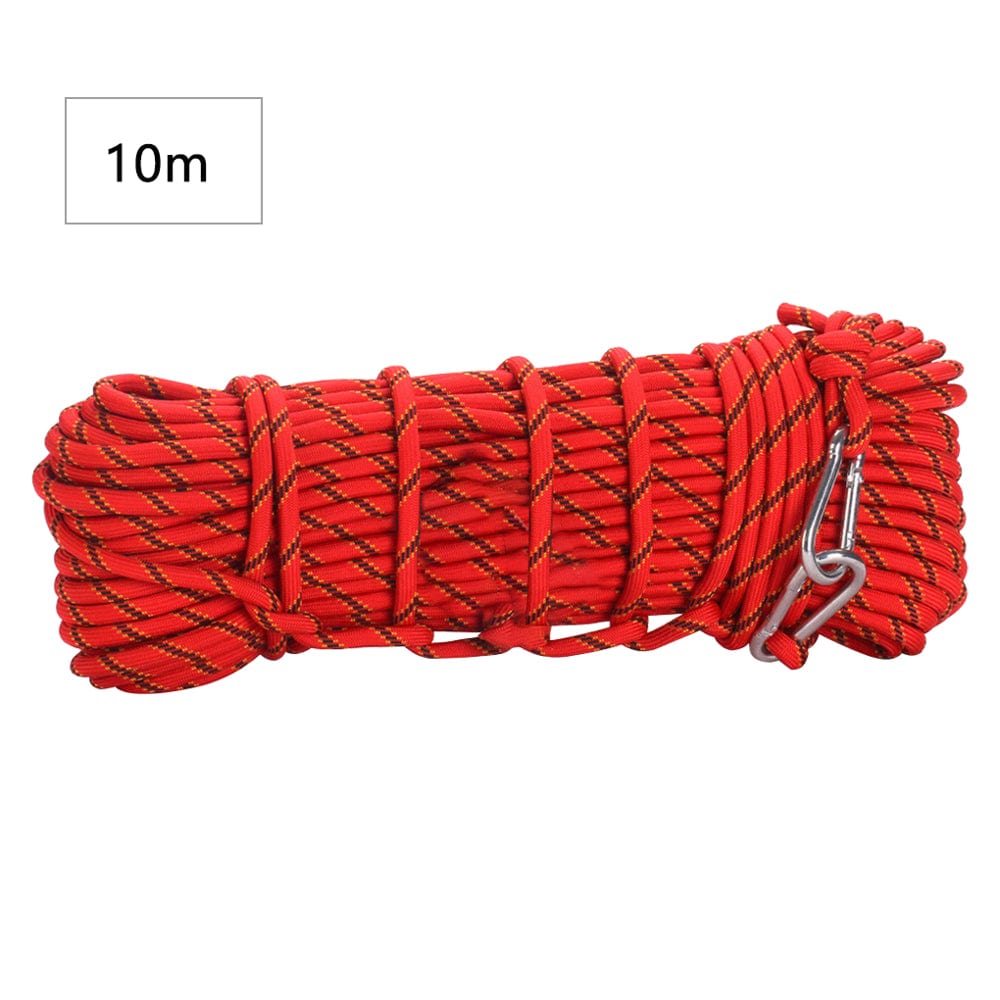 Rongweiwang Climbing Rope Anti-Slip Safety Rope Portable Survival Hiking Cord Climbing Rope Survival Hiking Outdoor Accessory