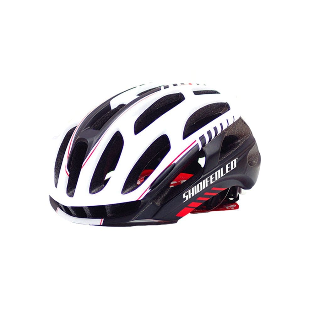 Seyurigaoka Adult Bike Helmet with Light, Lightweight Adjustable Road Mountain Bicycle Helmet for Men