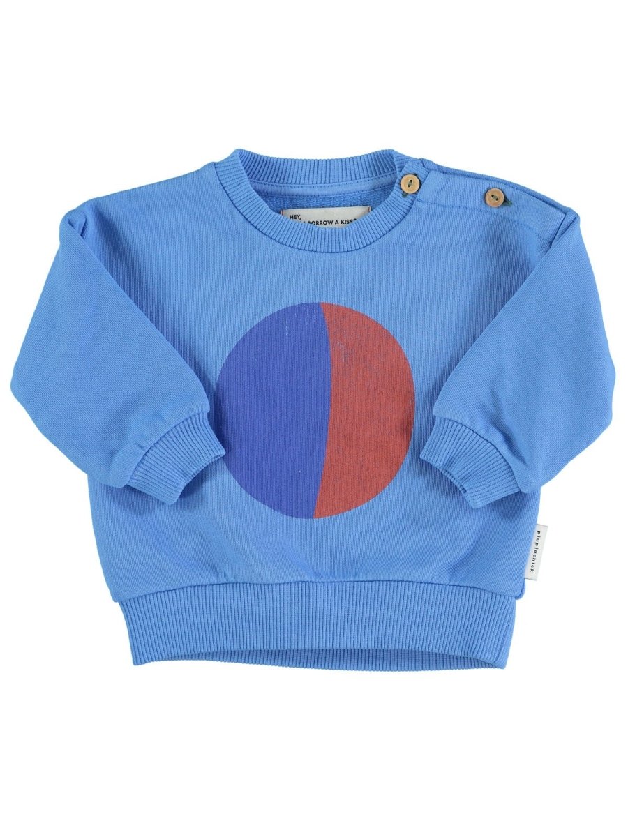 SWEATSHIRT, BLUE CIRCLE PRINT - Norman & Jules