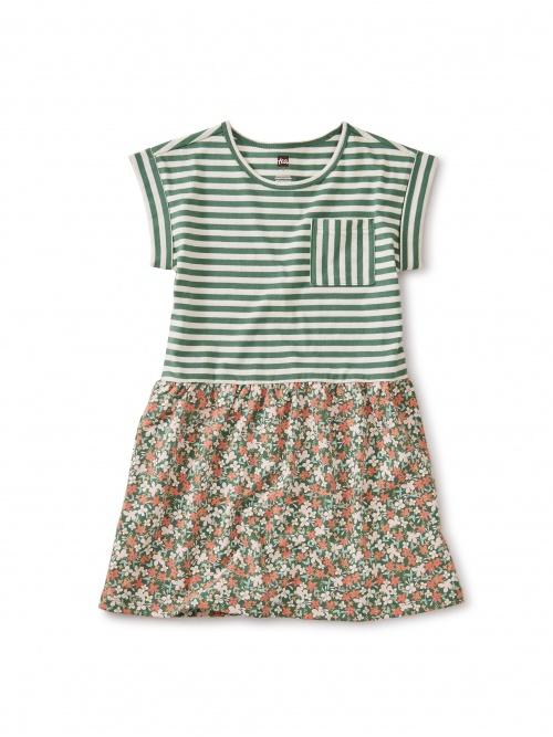 Tea Collection Floral Cuff Dress