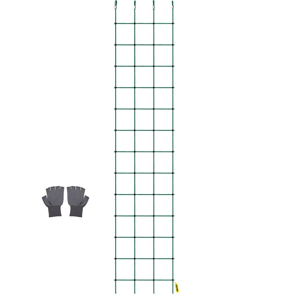 VEVOR Climbing Cargo Net, 30" X 150" Climbing Net, Polyester Playground Climbing Cargo Net, Rope Ladder, Swingset, Large Military Climbing Cargo Net for Kid & Adult, Indoor & Outdoor, Treehouse, Green